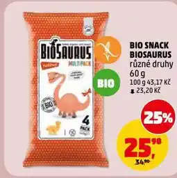 Penny Market Bio snack biosaurus nabídka