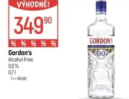 Globus Gordon's Alcohol Free 0,0% nabídka