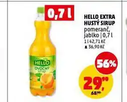 Penny Market Hello extra hustý sirup nabídka