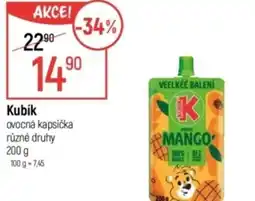 Globus Kubík ovocná kapsička nabídka