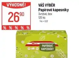Globus VÁŠ VÝBĚR Papírové kapesníky nabídka