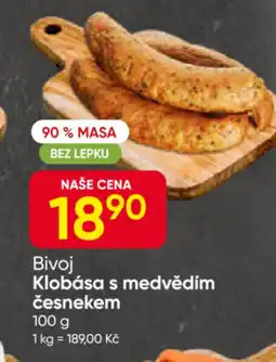 Hruška Bivoj Klobása s medvědím česnekem nabídka