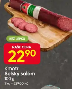 Hruška Kmotr Selský salám nabídka