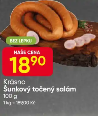 Hruška Krásno Šunkový točený salám nabídka