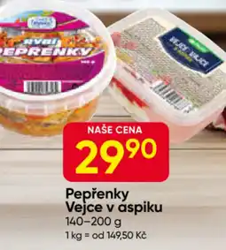 Hruška Pepřenky Vejce v aspiku nabídka