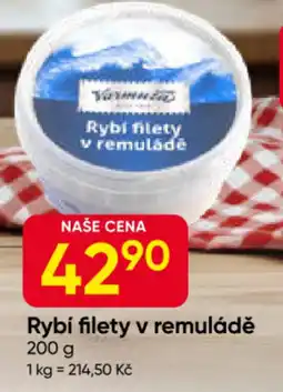 Hruška Rybí filety v remuládě nabídka