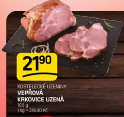 Flop Kostelecké uzeniny vepřová krkovice uzená nabídka