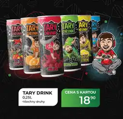 Tamda Foods Tary drink nabídka
