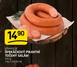 Flop Špekáčkový pikantní točený salám nabídka