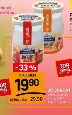 Flop JČ JOGURT vybrané druhy nabídka
