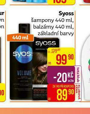 Teta Syoss šampon, balzám nabídka