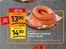 Flop ŠPEKÁČKOVÝ PIKANTNÍ TOČENÝ SALÁM nabídka