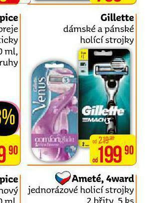 Teta Gillette holicí strojky nabídka