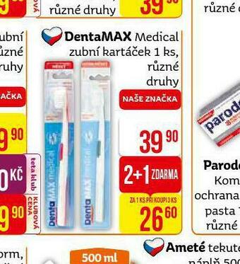 Teta Dentamax zubní kartáček nabídka