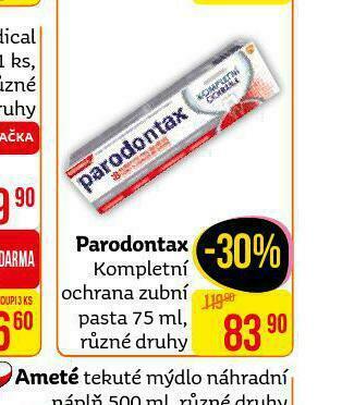 Teta Parodontax zubní pasta nabídka