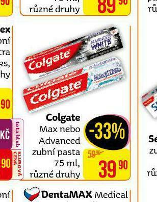 Teta Colgate zubní pasta nabídka