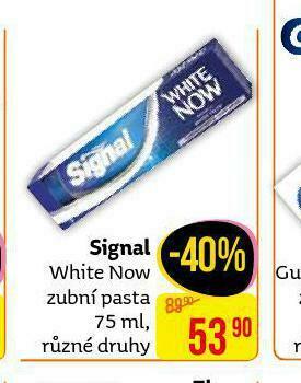 Teta Signal white now zubní pasta nabídka