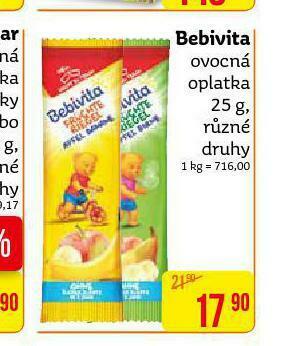 Teta Bebivita ovocná oplatka nabídka
