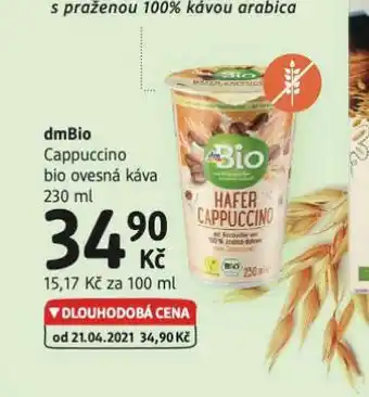 Dmbio cappuccino bio ovesná káva