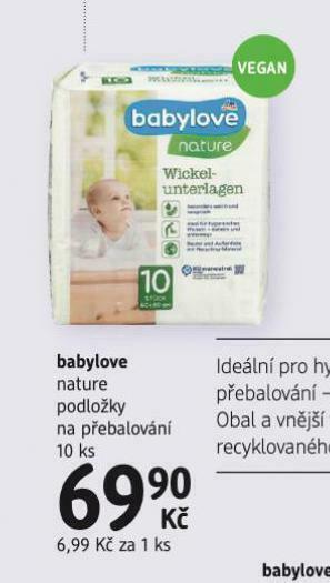 dm drogerie Babylove podložky na přebalování nabídka