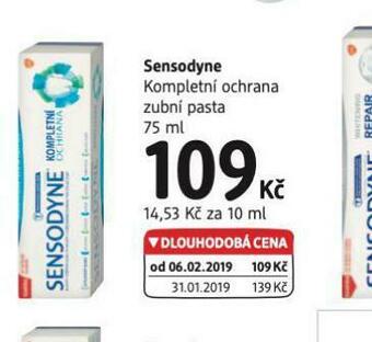 dm drogerie Sensodyne zubní pasta nabídka