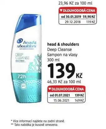 dm drogerie Head&amp;shoulders šampon nabídka