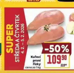 Billa Kuřecí prsní řízky nabídka