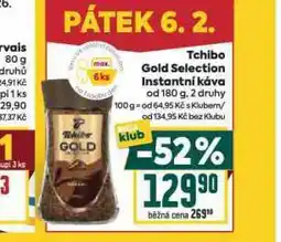 Billa Tchibo gold selection instantní káva nabídka
