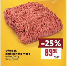 Billa Výrobek z mělněného masa nabídka
