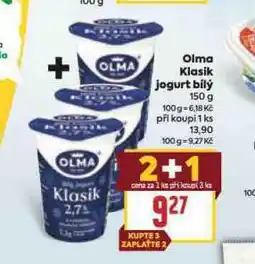 Billa Olma klasik jogurt bílý nabídka