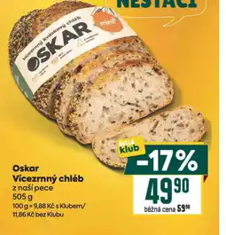 Billa Oskar vícezrnný chléb nabídka