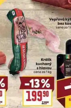 Billa Králík kuchaný s hlavou nabídka