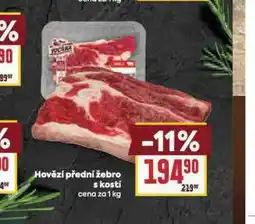 Billa Hovězí přední žebro s kostí nabídka