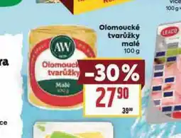 Billa Olomoucké tvarůžky malé nabídka