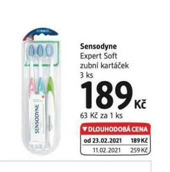 dm drogerie Sensodyne zubní kartáček nabídka