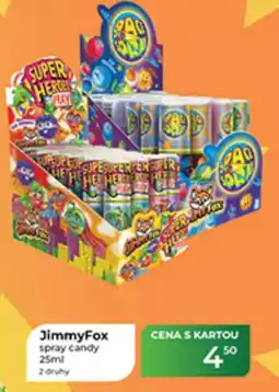 Tamda Foods JimmyFox spray candy nabídka
