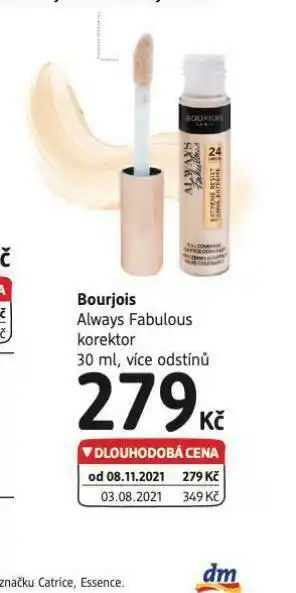 dm drogerie Bourjois korektor nabídka