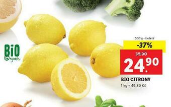 Lidl Bio citrony nabídka