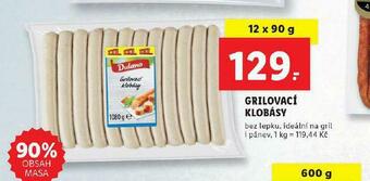 Lidl Grilovací klobásy nabídka