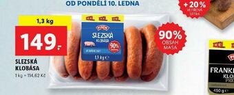 Lidl Slezská klobása nabídka