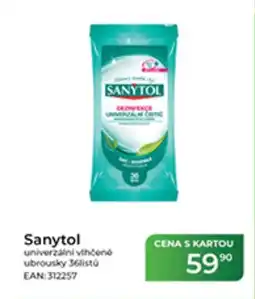 Tamda Foods SANYTOL univerzální vlhčené ubrousky nabídka