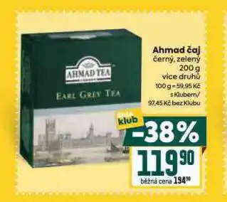 Billa Ahmad čaj nabídka