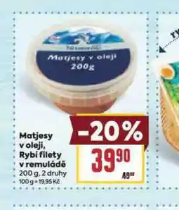 Billa Rybí filety v remuládě nabídka