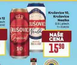 Billa Krušovice hořké nealko nabídka