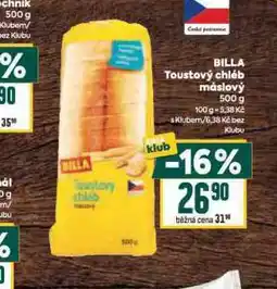 Billa Billa toustový chléb nabídka
