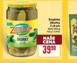 Billa Znojmia okurky nabídka