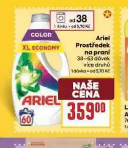 Billa Ariel prací prostředek nabídka