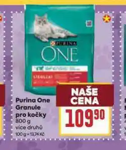 Billa Purina one granule pro kočky nabídka