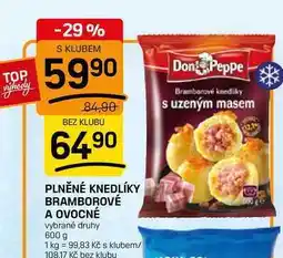 Flop PLNĚNÉ KNEDLÍKY BRAMBOROVÉ A OVOCNÉ vybrané druhy nabídka