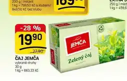 Flop ČAJ JEMČA vybrané druhy nabídka